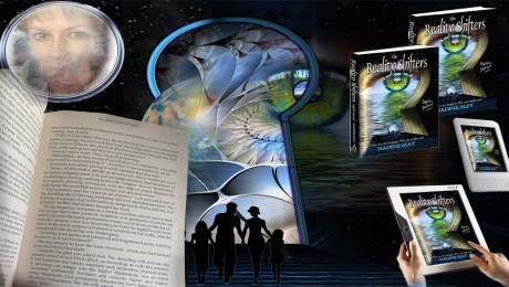 Open book page from the novel: The Reality Shifters, from which the excerpts will be shared.